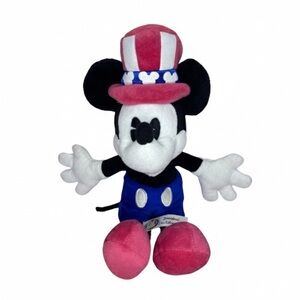 Disney Park Uncle Sam Mickey Mouse Patriotic 11” Plush